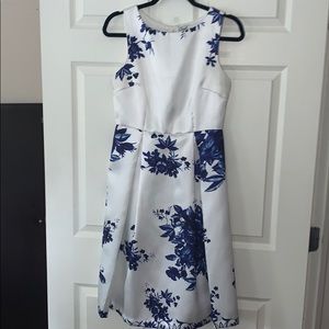 Blue and White floral dress